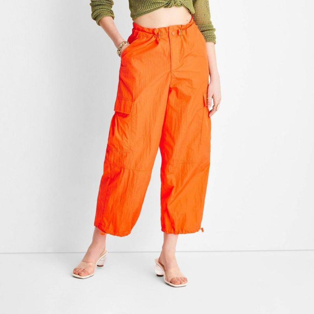 Vibrant Orange Women's Cargo Pants